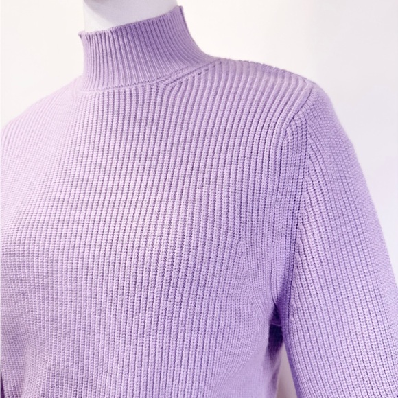 Zara Lilac Turtleneck Sweater - Picture 2 of 10